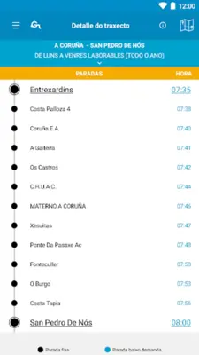 Transporte Público de Galicia android App screenshot 4