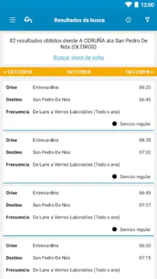 Transporte Público de Galicia android App screenshot 5